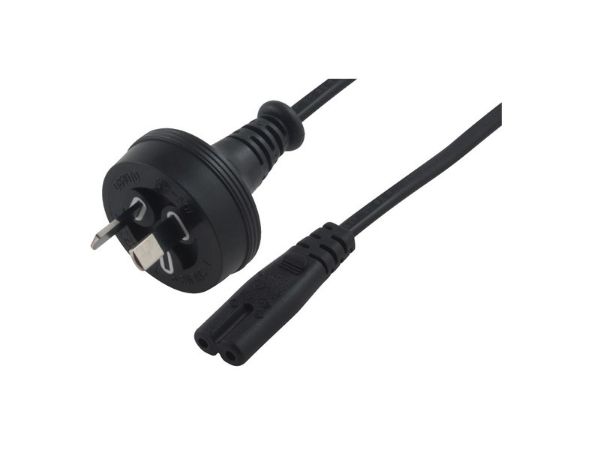 Australian Standard 2 pin power cord, Laptop Power Cord