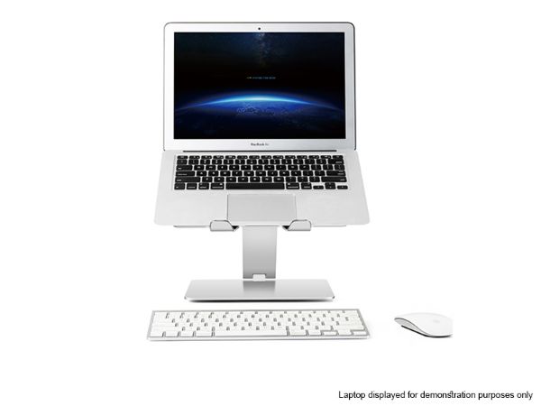 Stylish Laptop Stand with Adjustable Angle and Height.