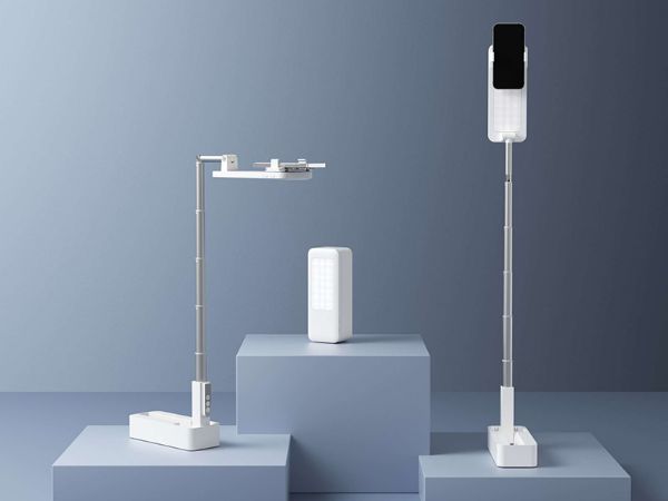 All-In-One Content creator kit, tripod, selfie stick with built-in LED light.